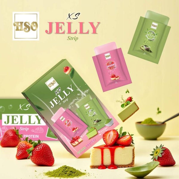 HSO XS Jelly Strips Protein អាហារសម្រករាង ប្រូតេអុិន ( 1B / 10 pcs )