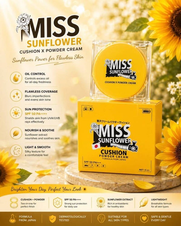 MISS SUNFLOWER CUSHION X POWDER CREAM 15ml