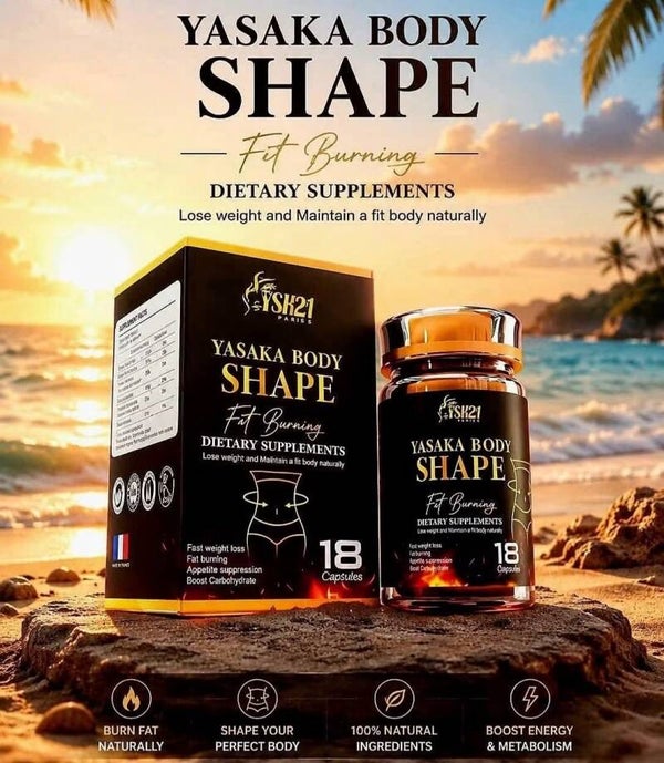 YASAKA Body Shape Fat Burning គ្រាប់សម្រកគីឡូ យ៉ាសាកា 18 pieces