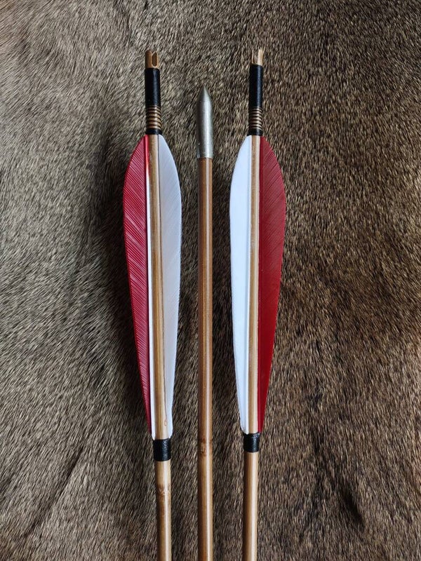Set van 6 bamboe pijlen 45#-50#