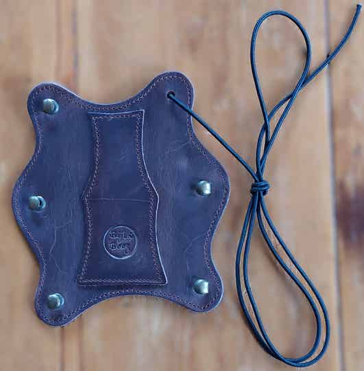 Armbeschermer bruin leer B&B  1.1