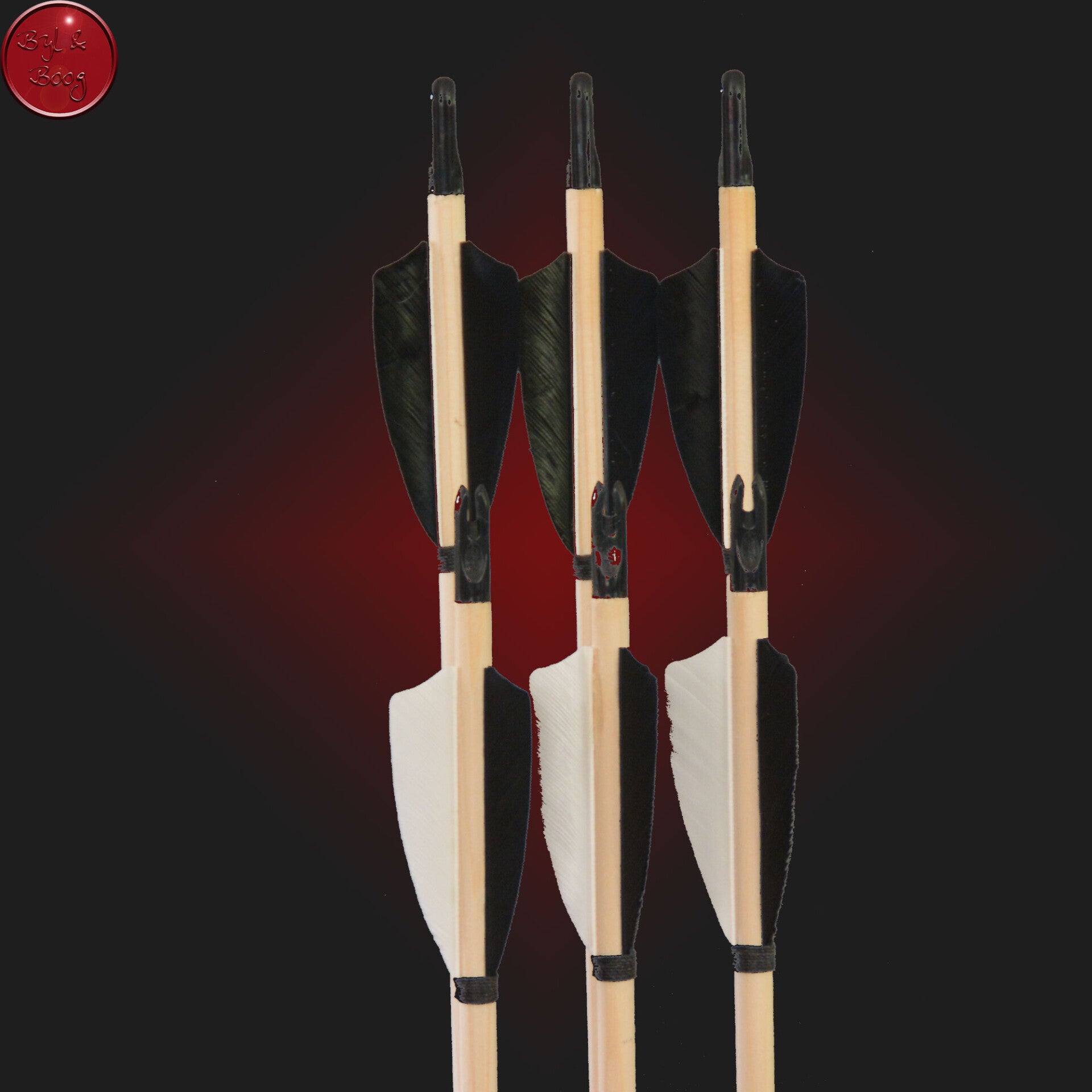 Set van 6 pijlen 40-45 LBS 11/32 inclusief veldpunt