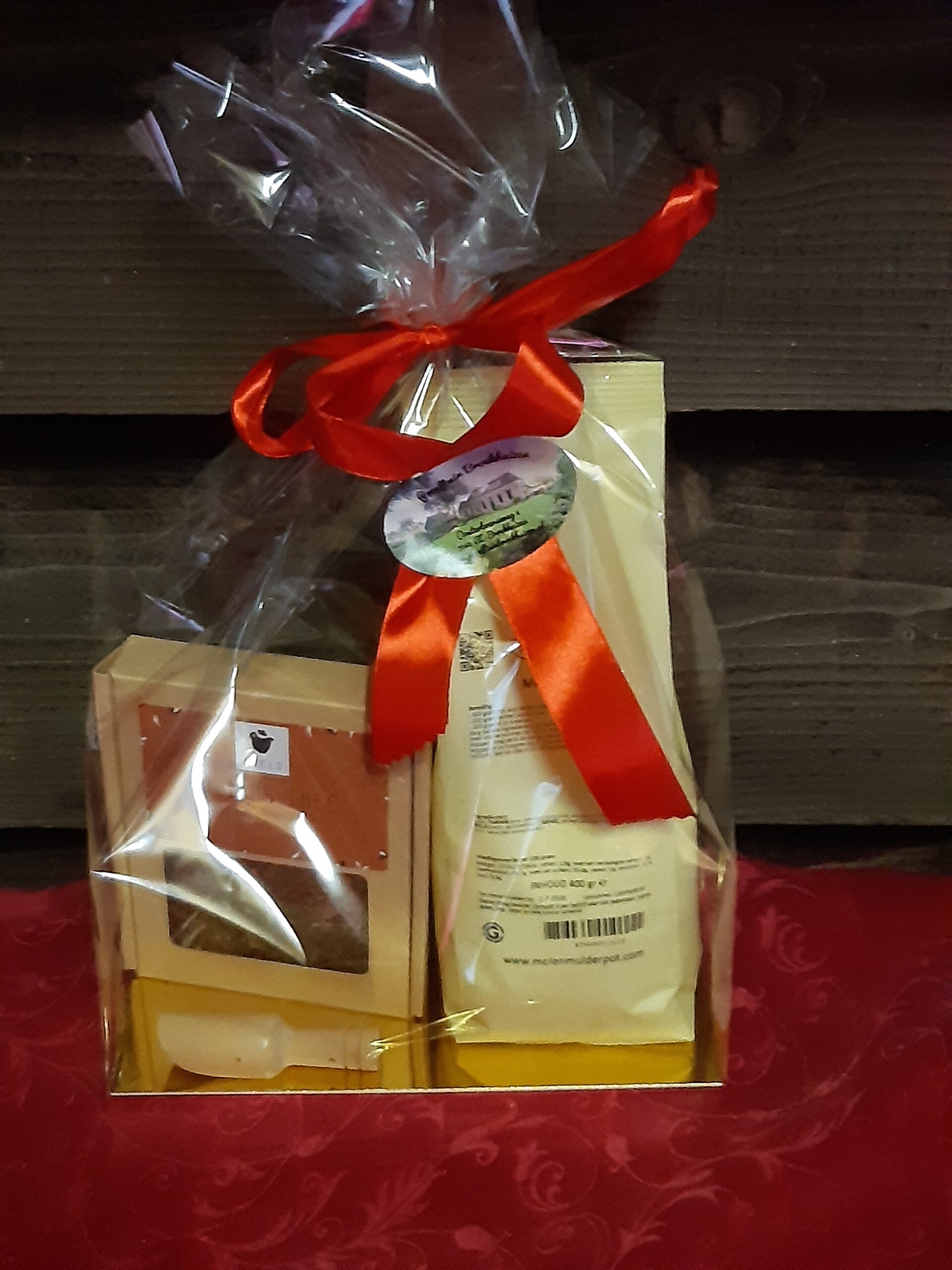 Cadeauset Thee doosje met 1 cakemeel
