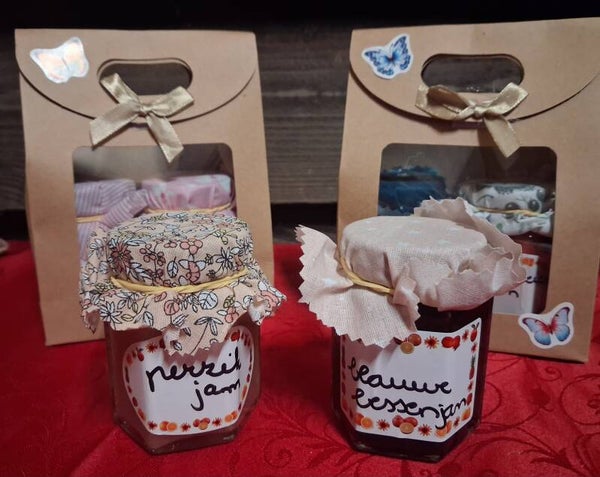 Cadeaupakket met 2 soorten kleine jammen