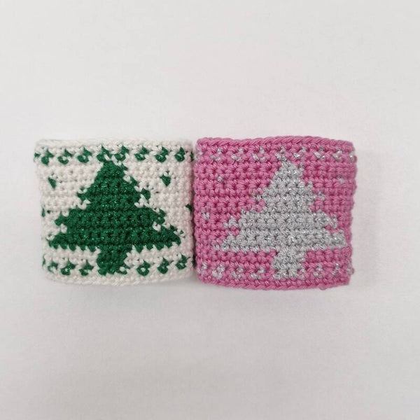 Haakpatroon kerst servetringen