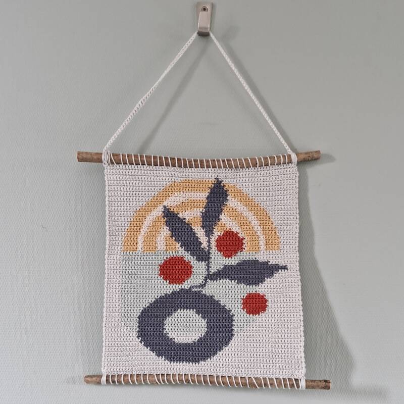 gehaakte wandhanger eenvoudig