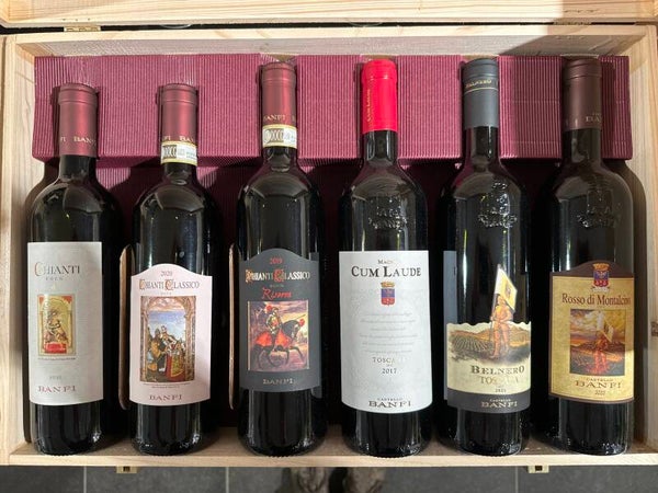 Banfi wijn kist (6 flessen)