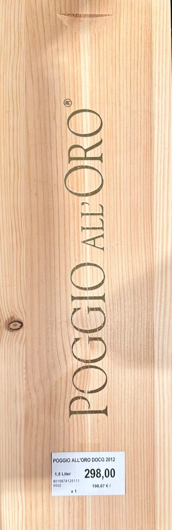 Poggio All'Oro Docg 2012 - houten kist