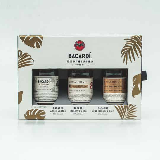 BACARDI AGED IN THE CARIBBEAN 3X100ML PROEFSET