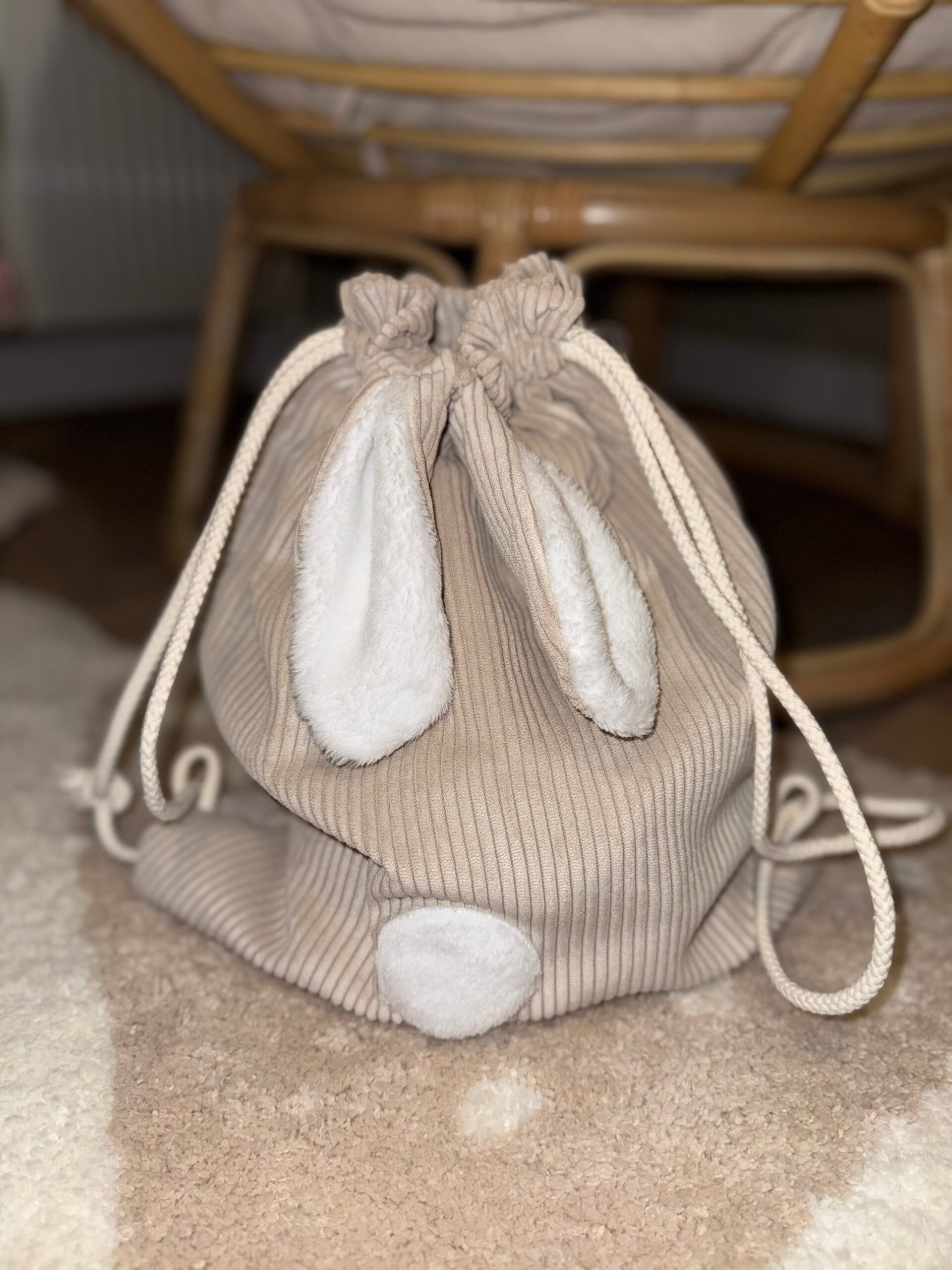 💙 Sac pochon lapin – douceur & originalité 🐰✨
