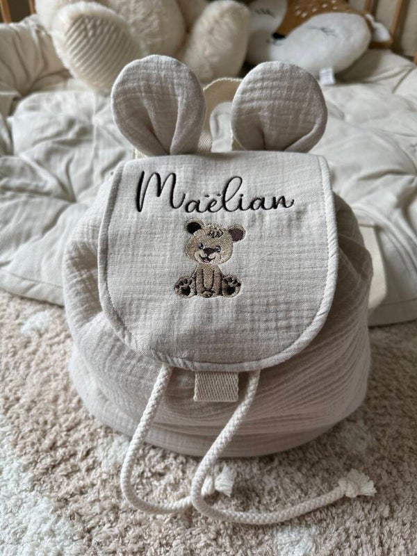 🤍 Sac à dos ourson – simplicité & tendresse 🐻✨