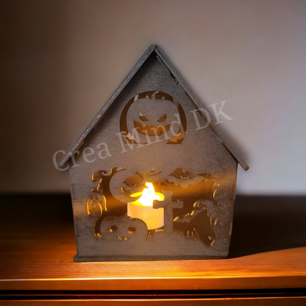 Halloweenhuis - theelichthouder