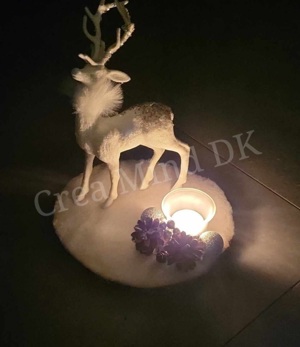 Kerst hert theelichthouder