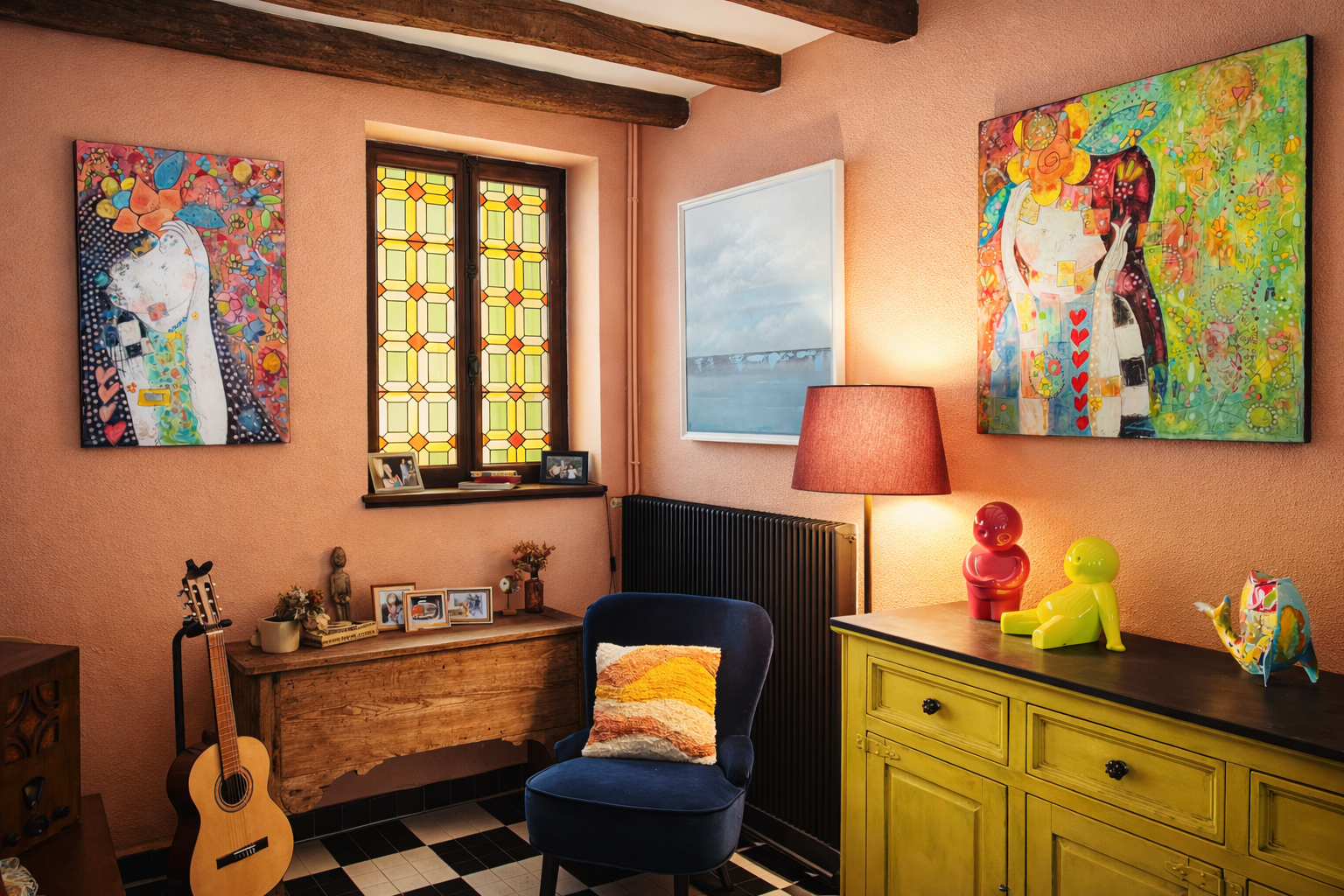 Décoration bohème et eclectique réalisé par Petite fée Belle Déco