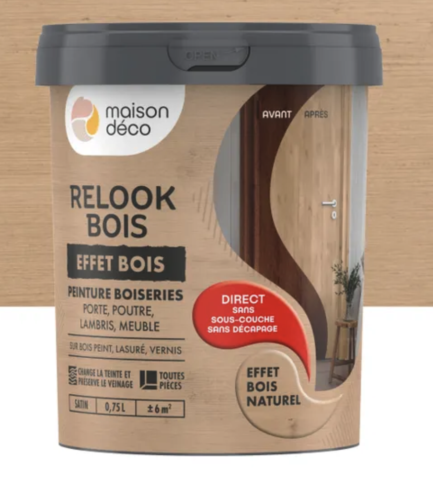 Relook bois effet bois naturel