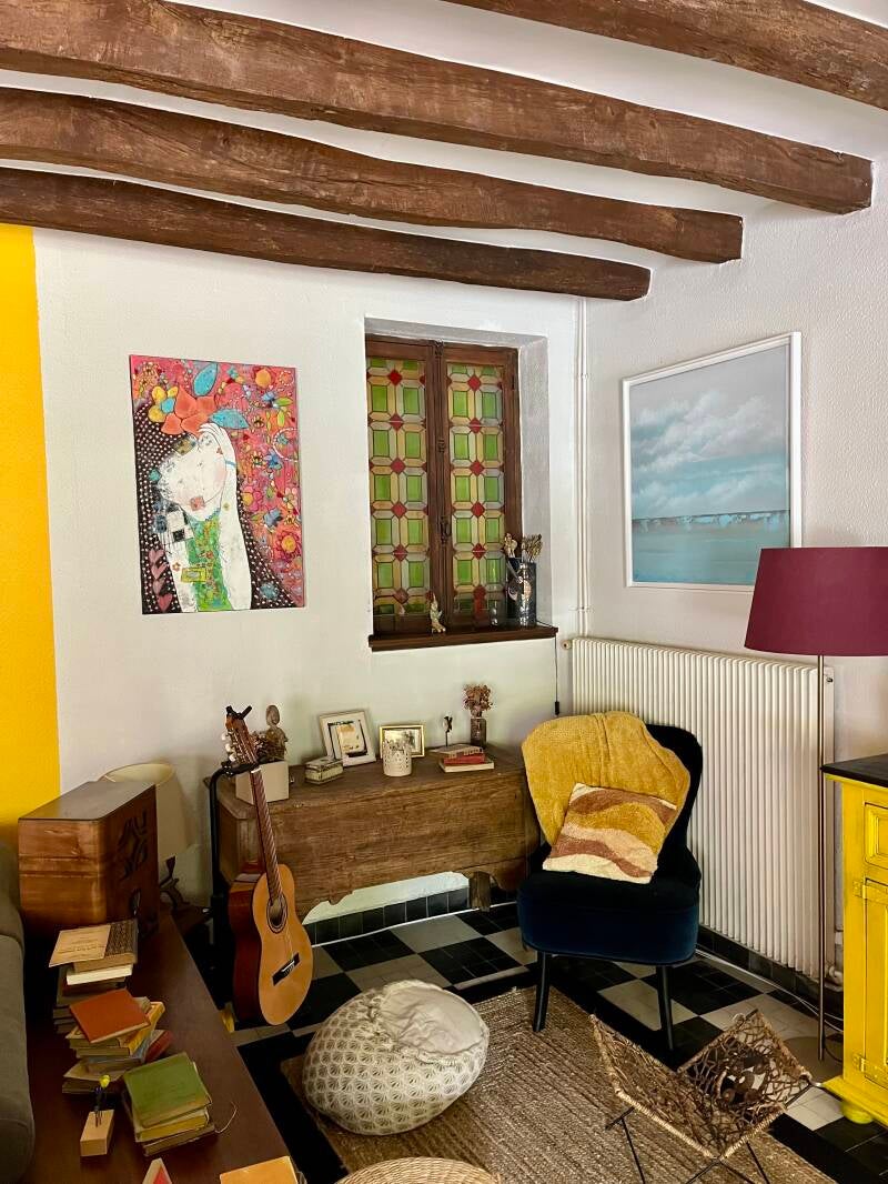 Salon avant transformation à langeais