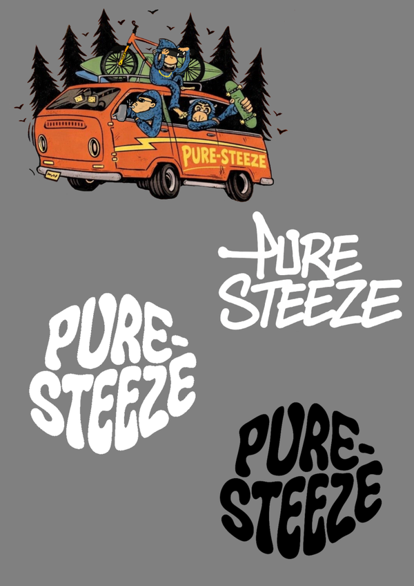 PURE-STEEZE sticker bundle
