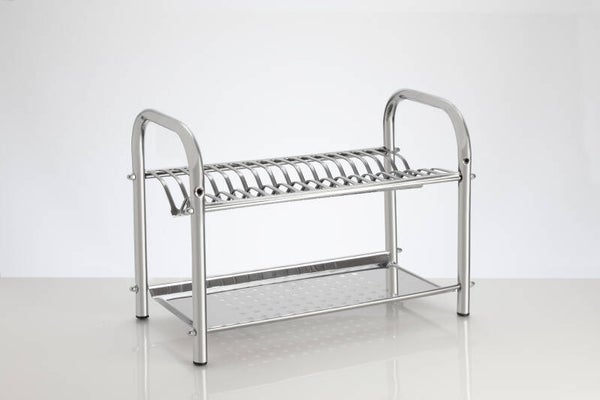 Scolapiatti da appoggio cm 60 in acciaio inox aisi 430 senza vasca