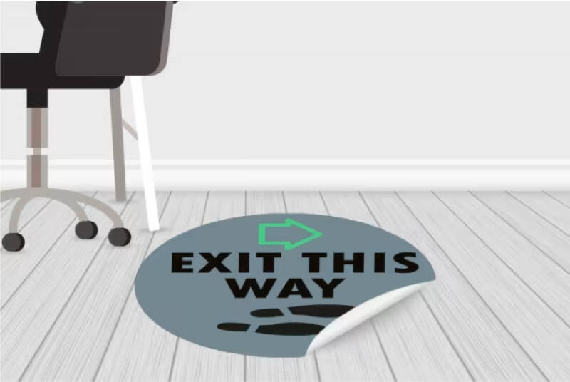 Vloerstickers bedrukken Reclame ninove 