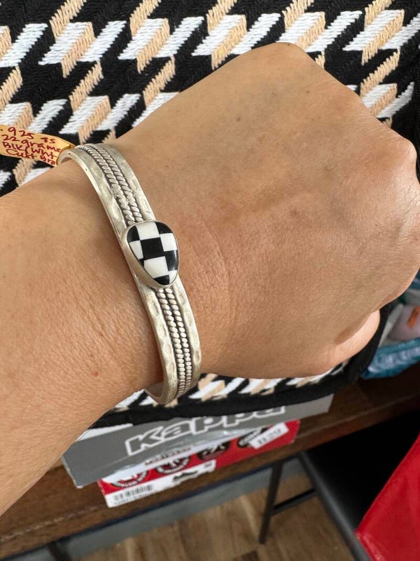 Black & White Checkered Bracelet