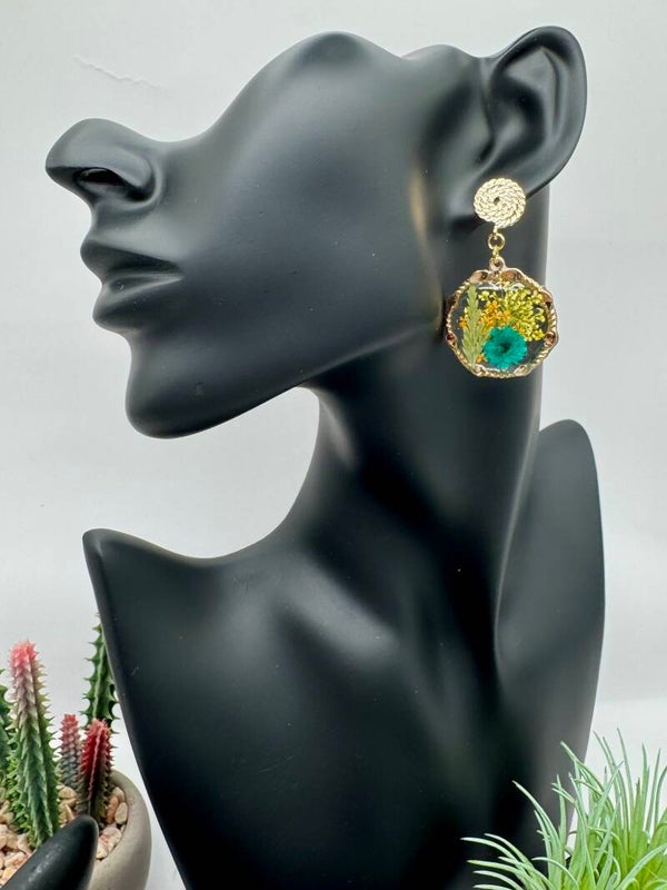 Three Flower Earrings