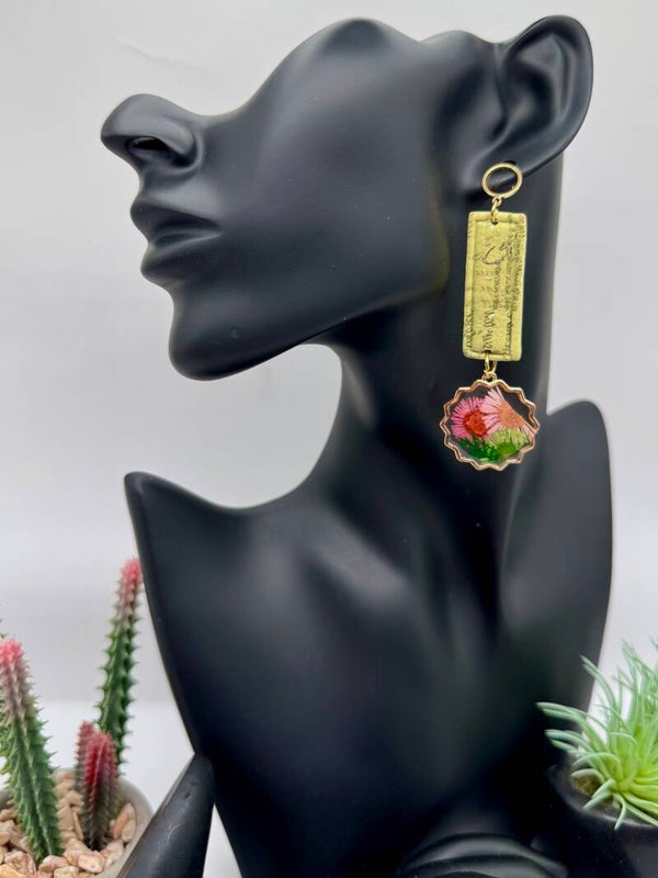 Flower Scroll Earrings