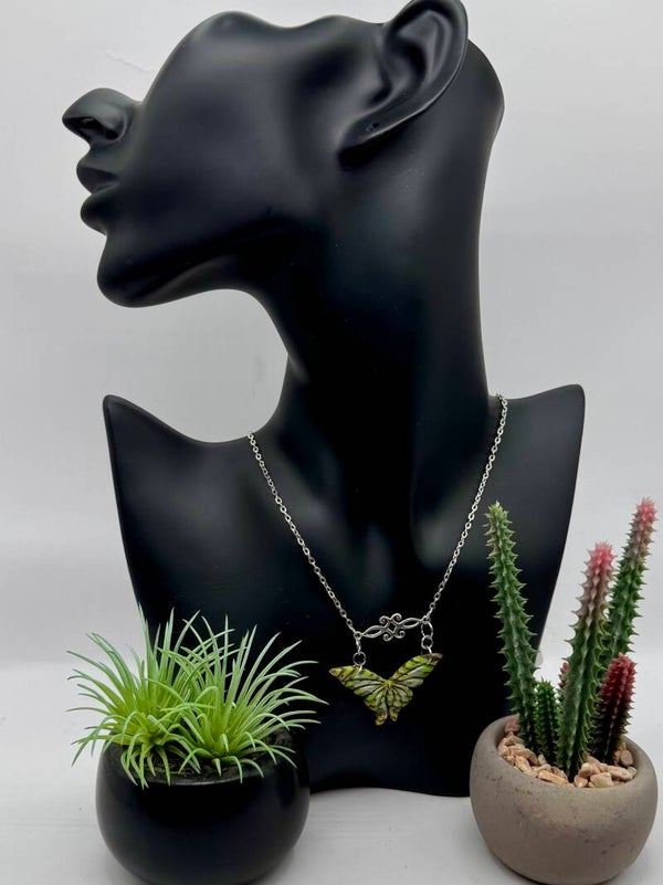 Green Butterfly Necklace