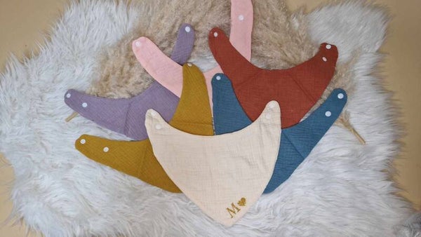 Lot bavoir x5 personnalisés