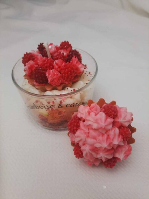 Bougie Framboise caramel