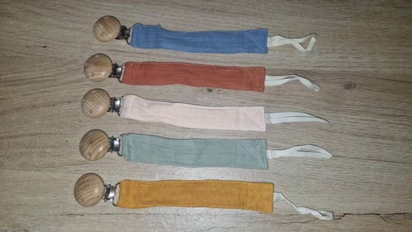 Attache tétine tissu personnalisé