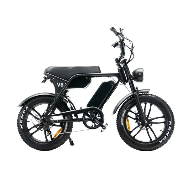 OUXI V8 MAX dubbele accu - Fatbike - Zwart - Hydraulische Remmen