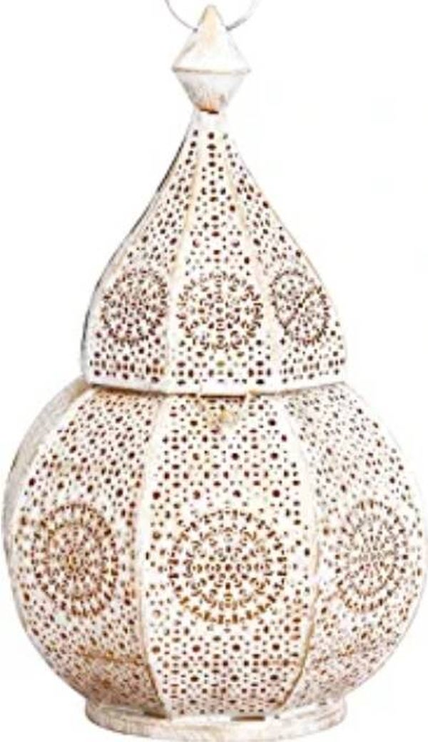 Witte lantaarn Arabische stijl