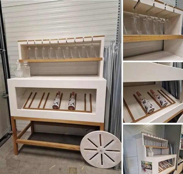 Luxe kar op wielen (voor bubbels & taart)