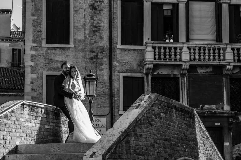 sposi Venezia post wedding fotografo matrimonio Marche