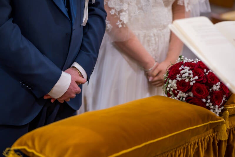 scambio anelli matrimonio Chiesa Padri Sacramentini San Benedetto