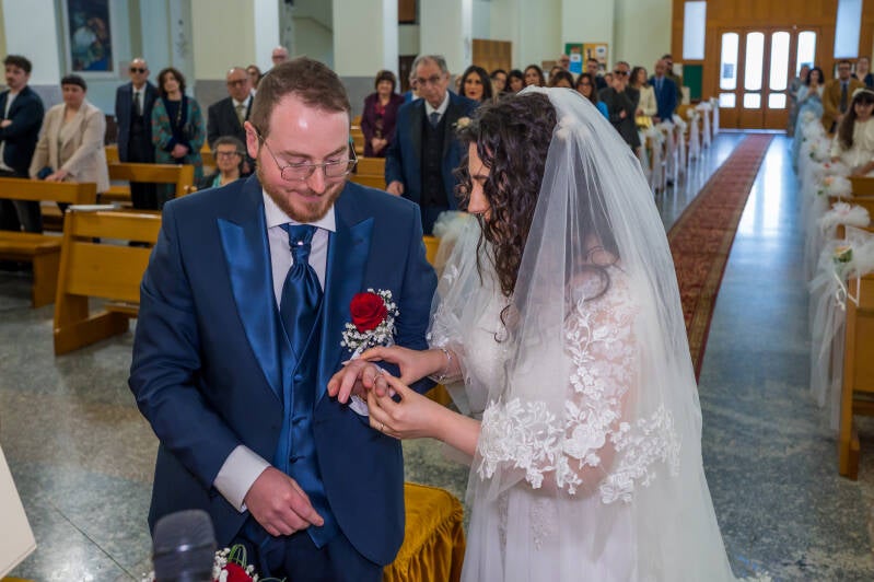 scambio anelli matrimonio Chiesa Padri Sacramentini San Benedetto