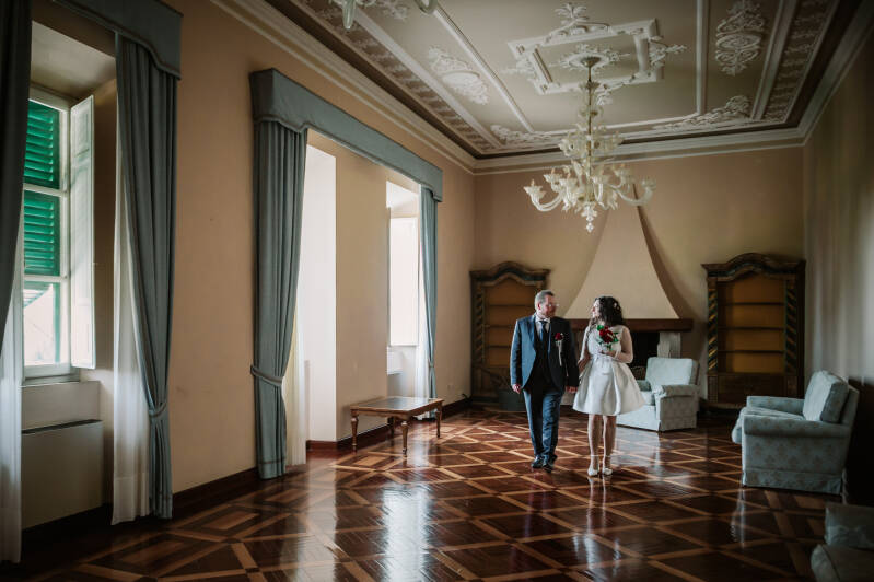 interno Villa Boccabianca matrimonio soffitti decorati San Benedetto