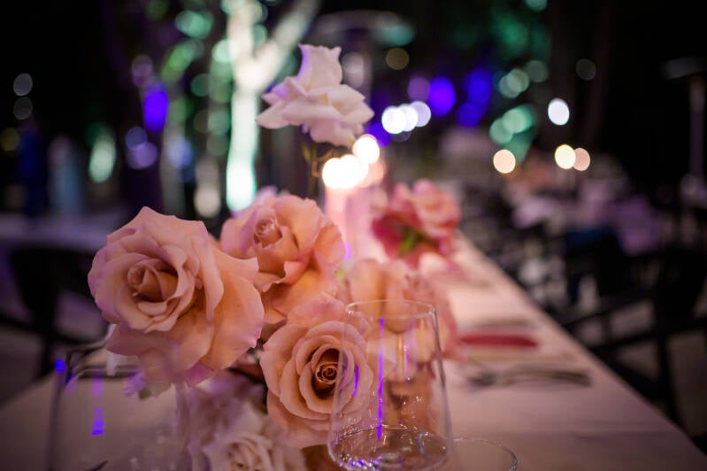 centrotavola fiori anniversario elegante costa adriatica