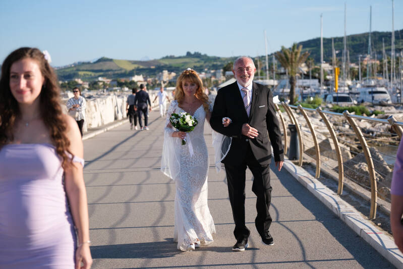 rito civile tramonto mare Adriatico San Benedetto del Tronto