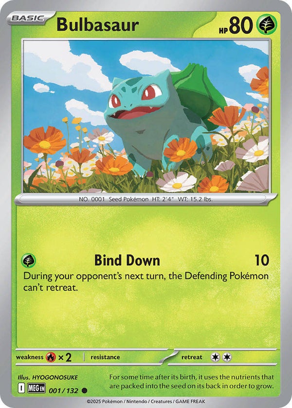 MEG 001 Bulbasaur reverse holo