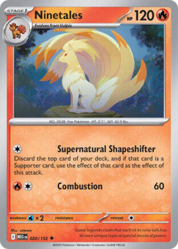 MEG 020 Ninetales reverse holo