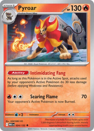 MEG 024 Pyroar reverse holo
