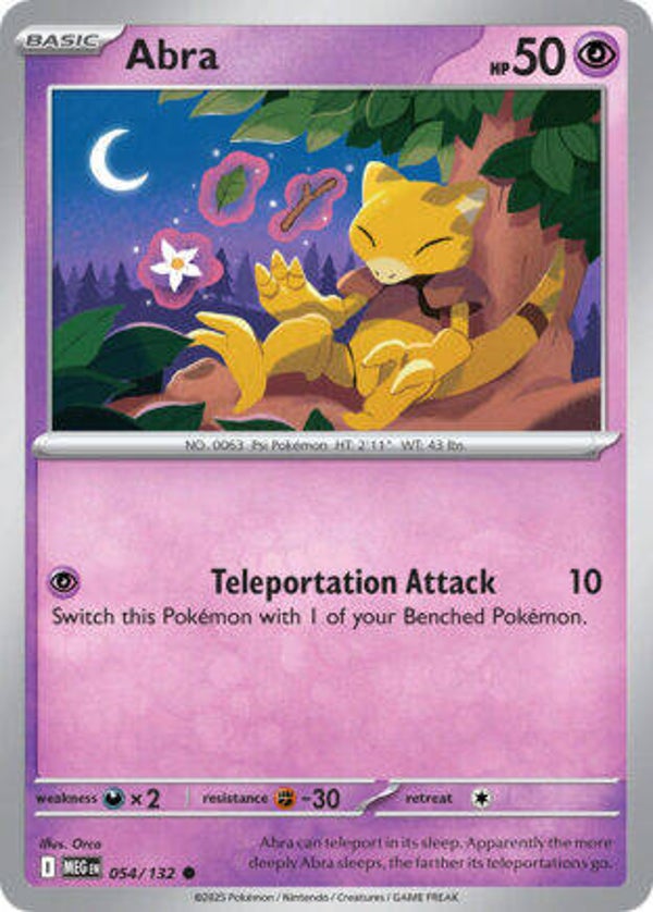 MEG 054 Abra reverse holo