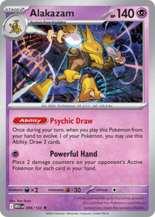 MEG 056 Alakazam reverse holo