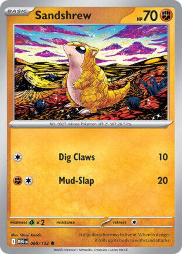 MEG 068 Sandshrew reverse holo