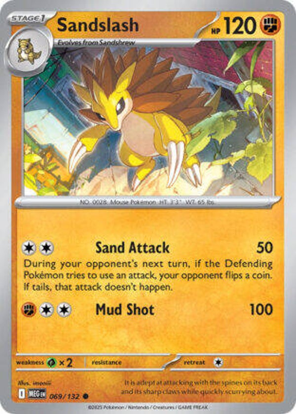 MEG 069 Sandslash reverse holo