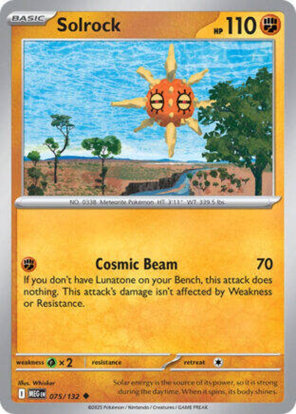 MEG 075 Solrock reverse holo