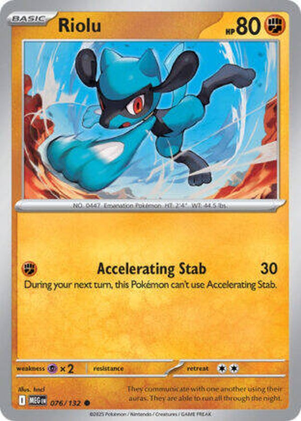 MEG 076 Riolu reverse holo