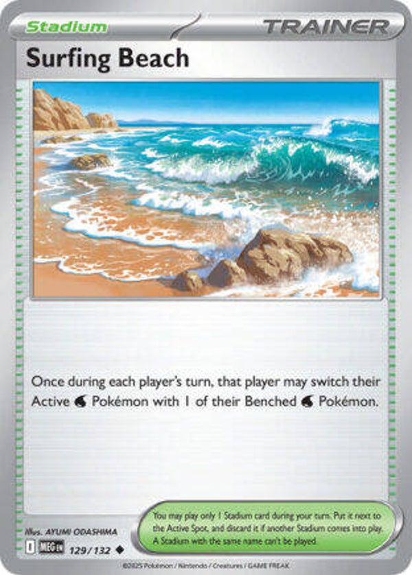 MEG 129 Surfing Beach reverse holo