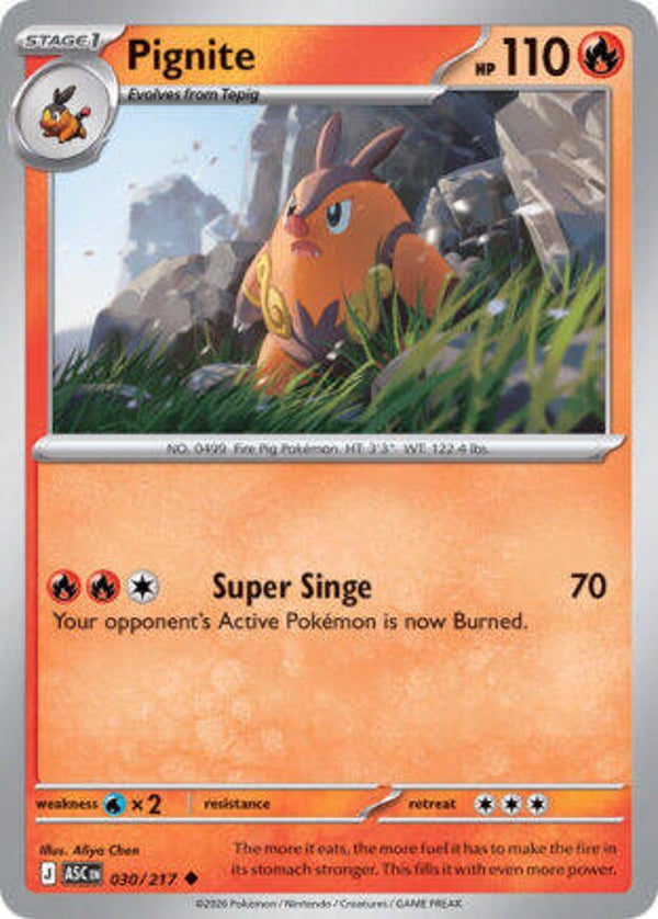 ASC 030 Pignite ball pattern reverse holo